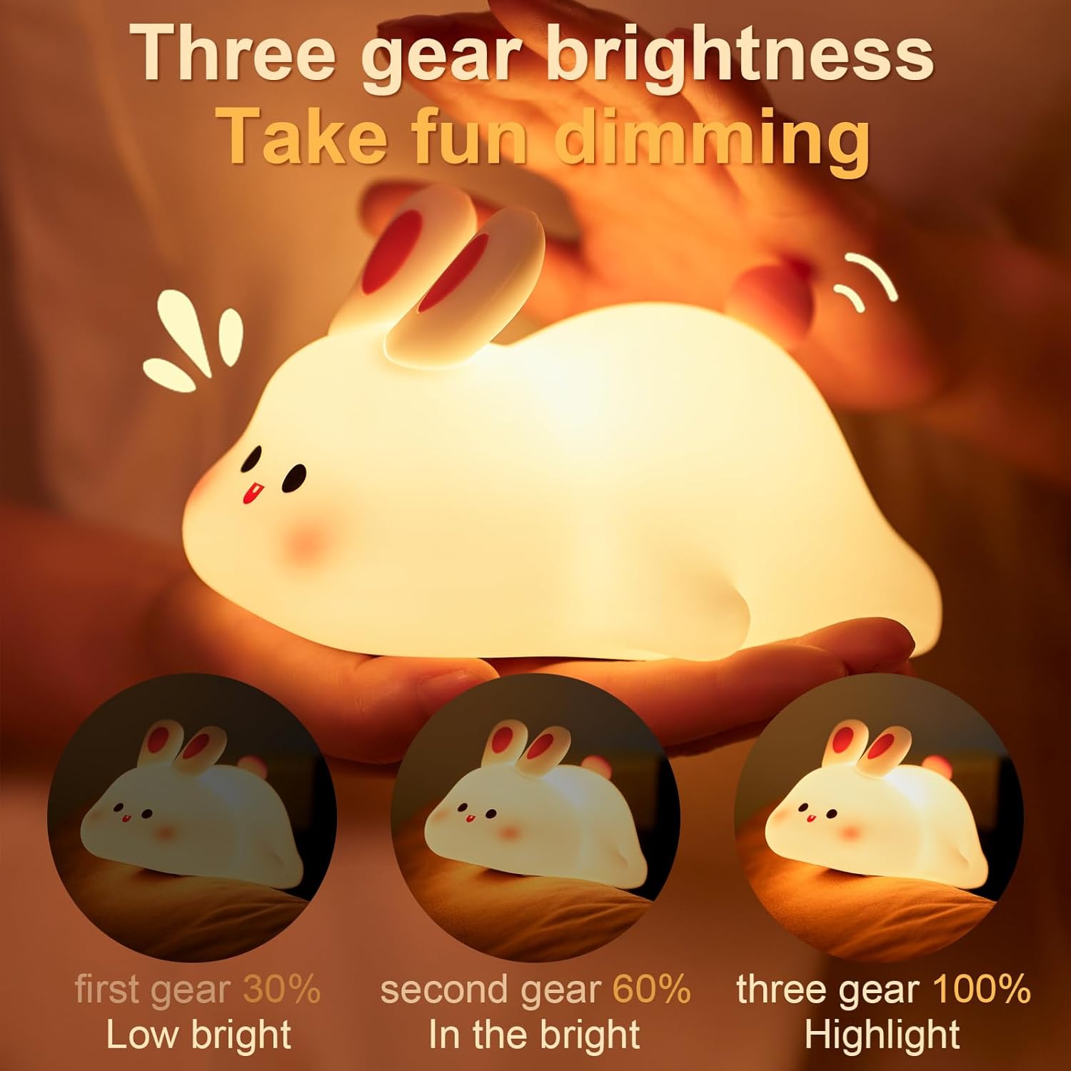  Rabbit Silicone Night Light