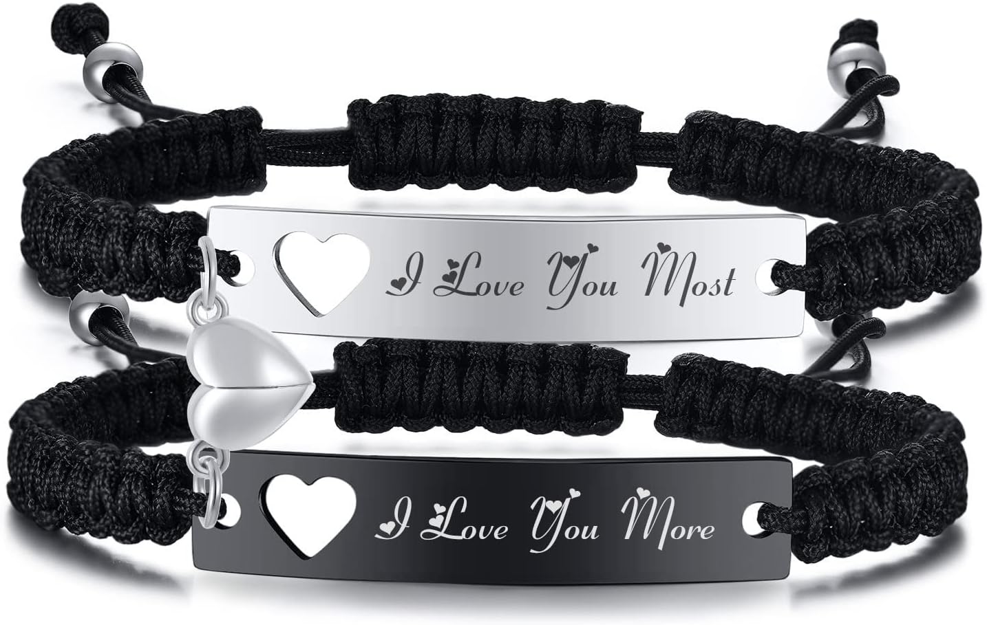 I love you more Matching Couple Bracelets – Symbol of Eternal Love
